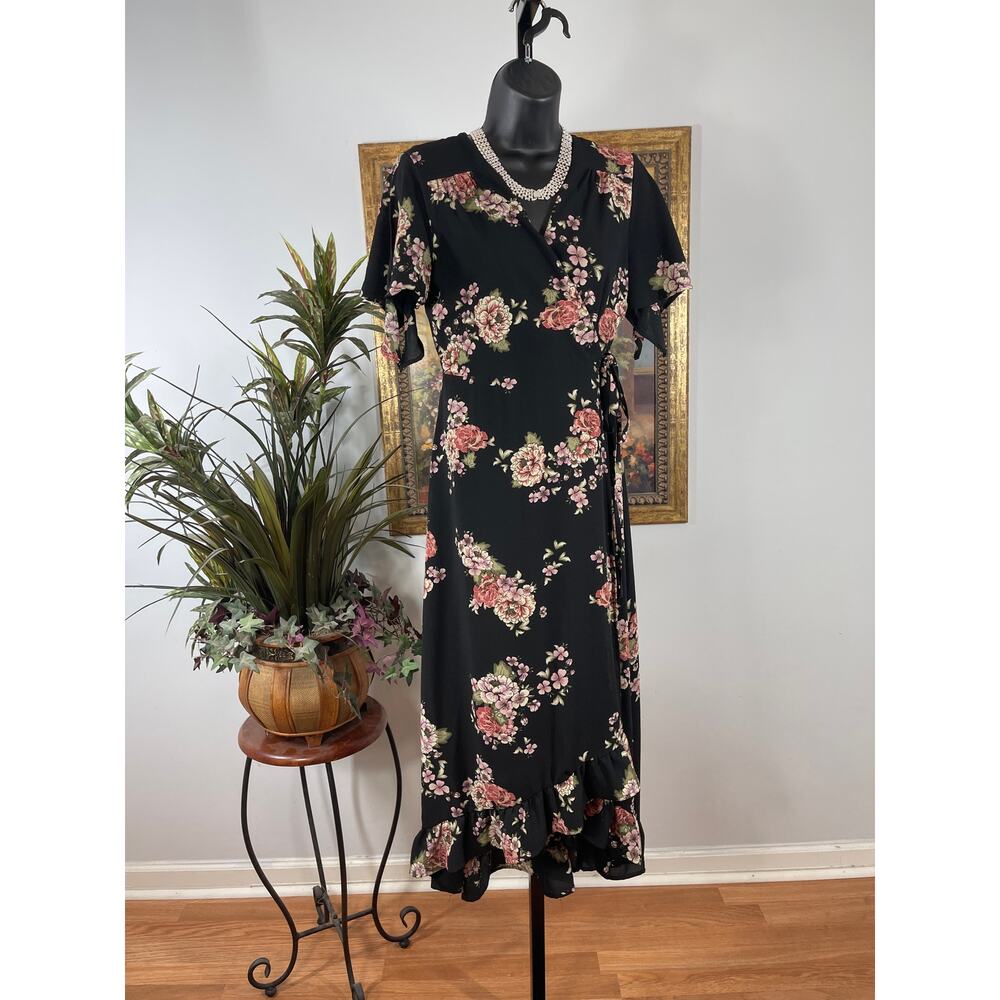 Blue Blair Maxi Dress Womens XS Multi Floral Whimsigoth Cottagecore Romantic